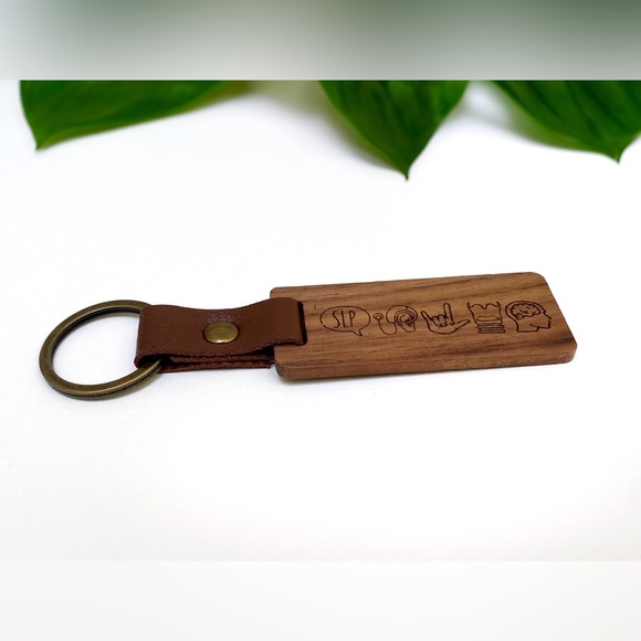 SLP Speech Language Pathology Keychain gift NEW - Picture 3 of 5